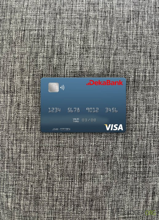 Allemagne Deka Bank carte visa photolook , avant